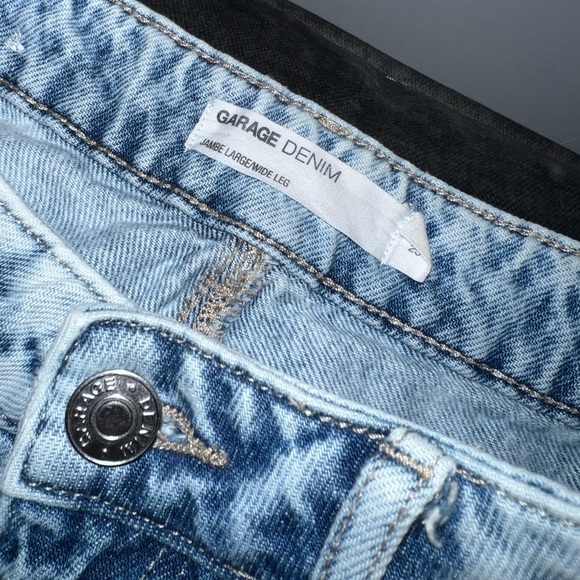 Garage Wide Leg Distressed Jean - Picture 4 of 4